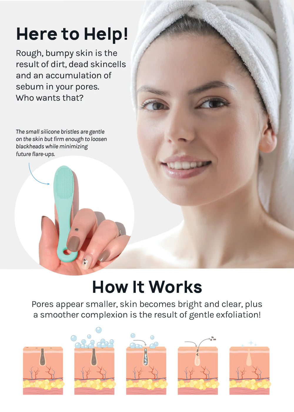 Silicone Face Cleansing Brush