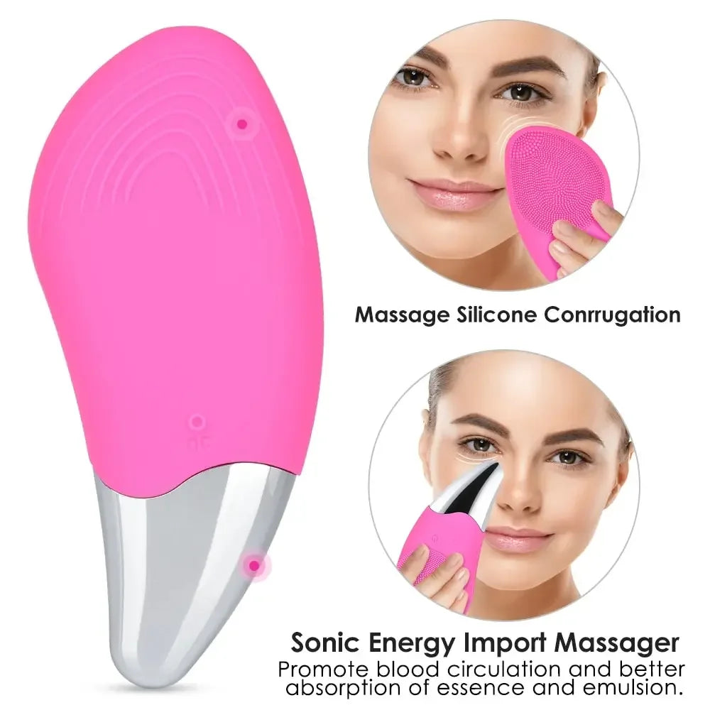 Silica Gel Facial Brush Double Sided