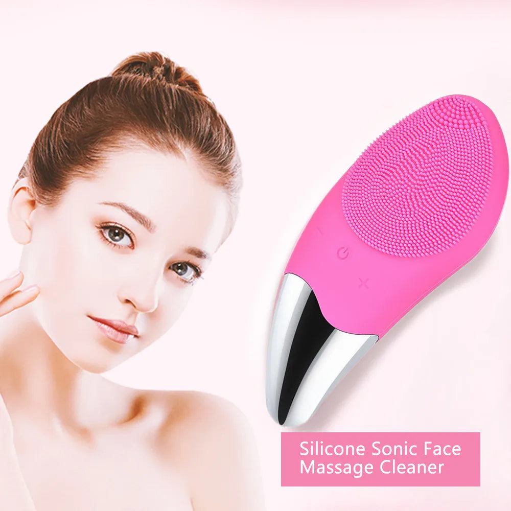 Silica Gel Facial Brush Double Sided